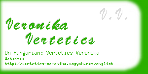 veronika vertetics business card